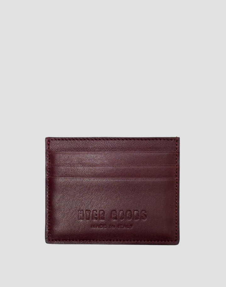 Hyer Goods_Certo Italian Card Wallet_Burgundy Wine#color_burgundy