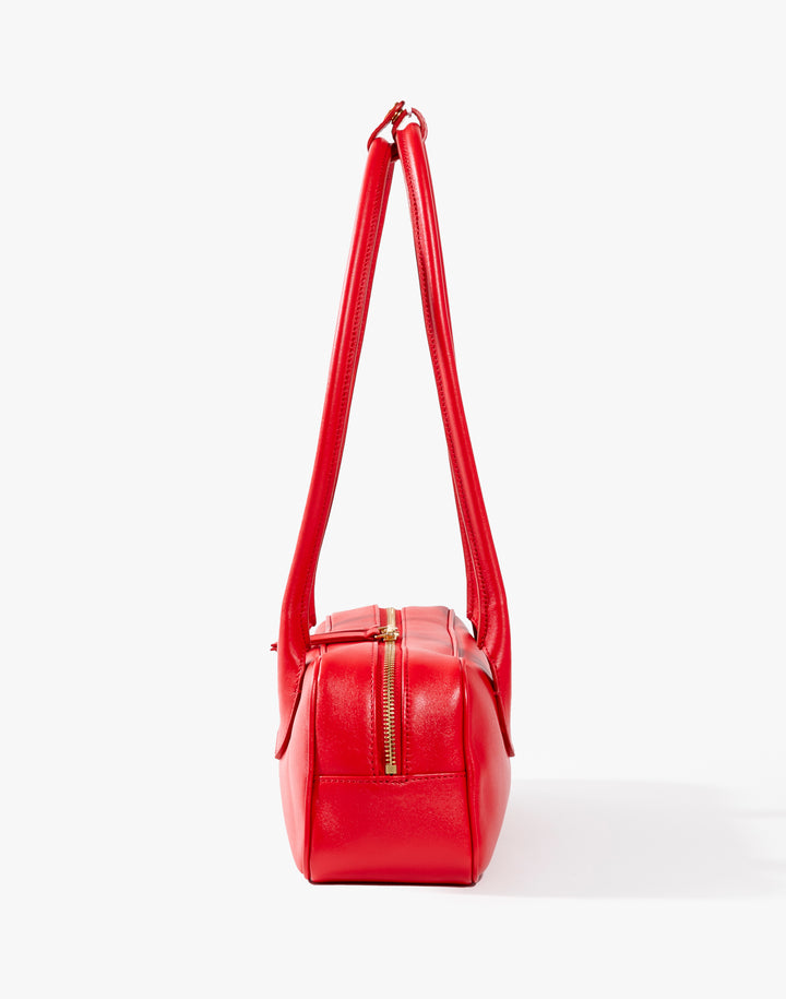 HYER GOODS La Strada East West Bag in Red #color_valentino-red