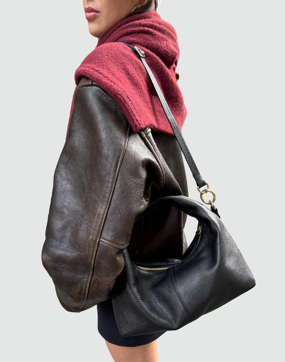HYER GOODS Mini everyday BLACK MINI EVERYDAY shoulder bag #color_black-gold