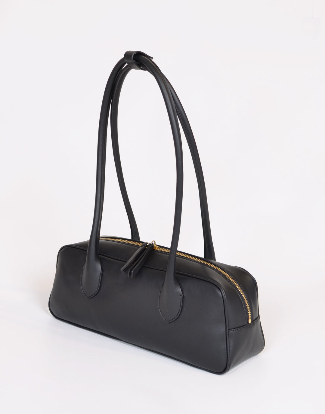 HYER GOODS La Strada East West Bag in black/gold #color_black-gold