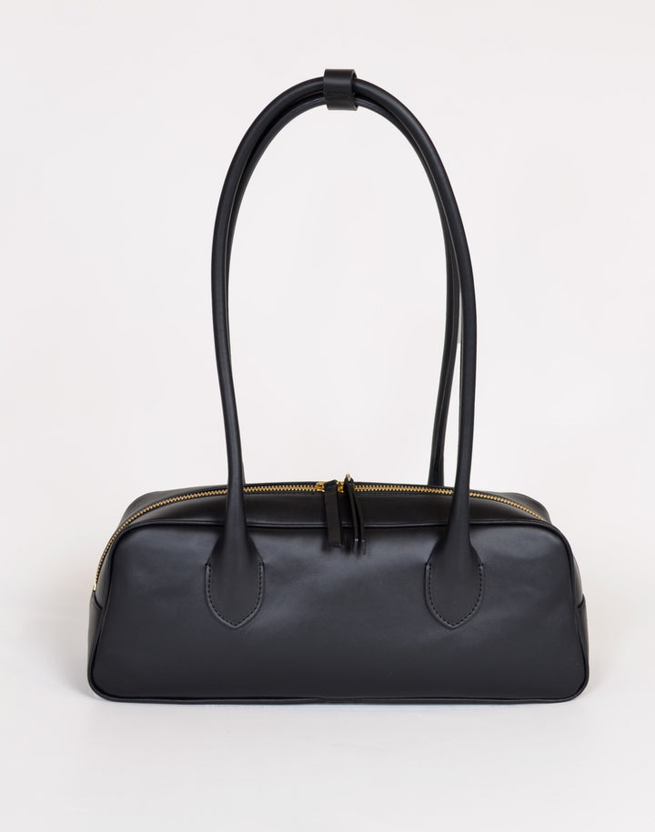 HYER GOODS La Strada East West Bag in black/gold #color_black-gold