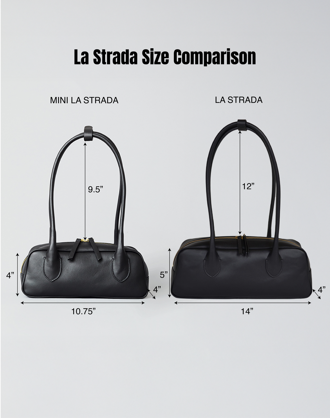 HYER GOODS Mini La Strada East West Bag #color_black-silver