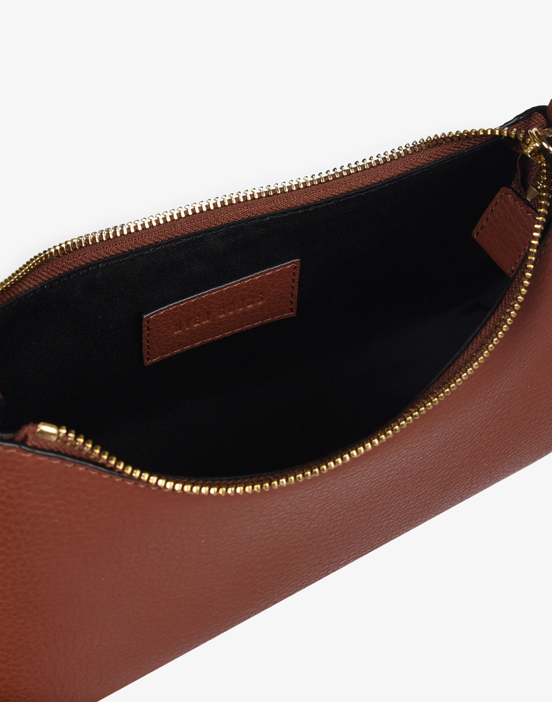 recycled genuine leather mini shoulder bag  tan brown#color_saddle-brown