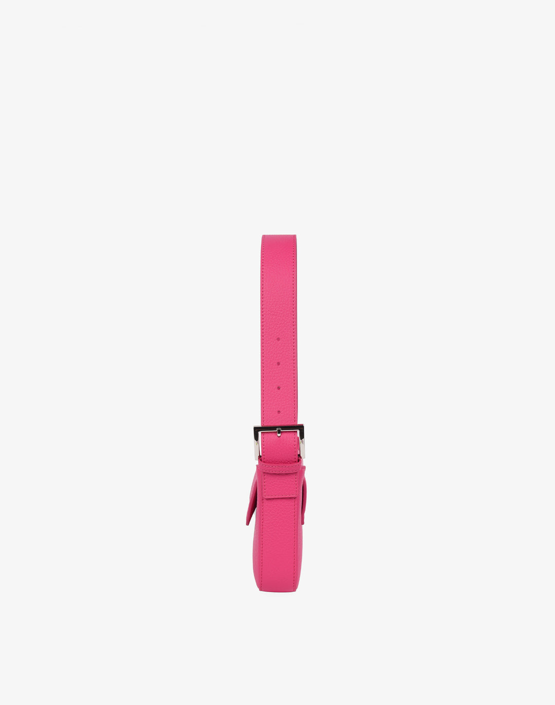 90s baguette shoulder bag with buckle pink#color_fuschia